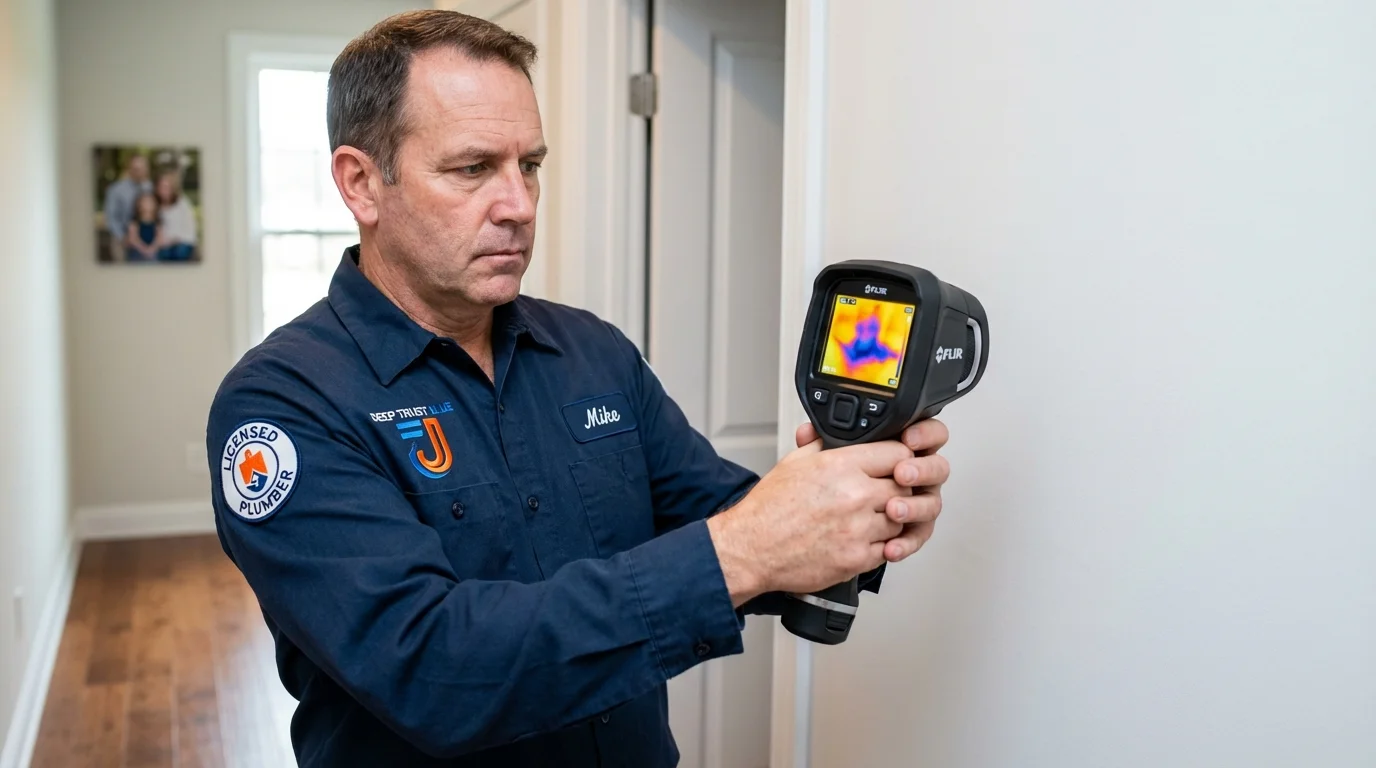 Thermal imaging leak detection by Johns Plumbing LLC in Thief River Falls